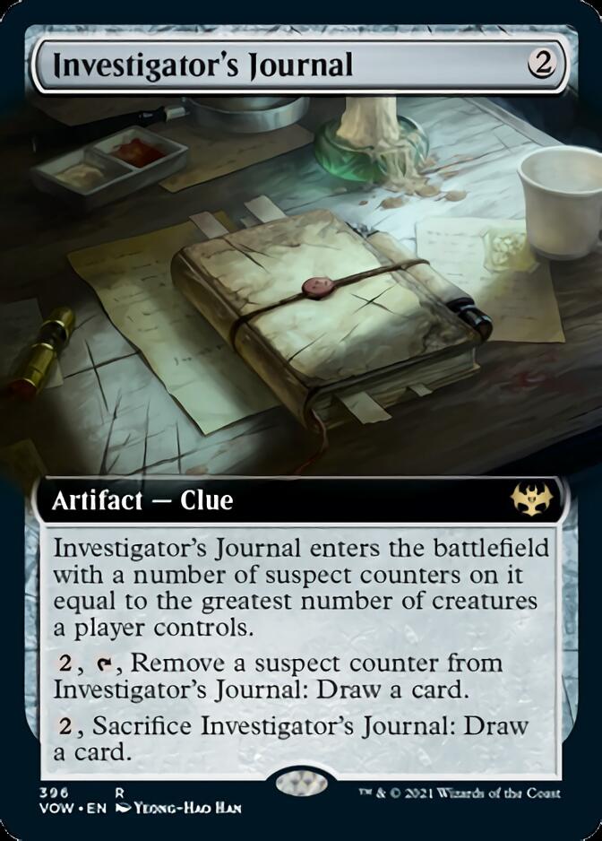 Investigator's Journal (Extended Art) [Innistrad: Crimson Vow] | Tables and Towers