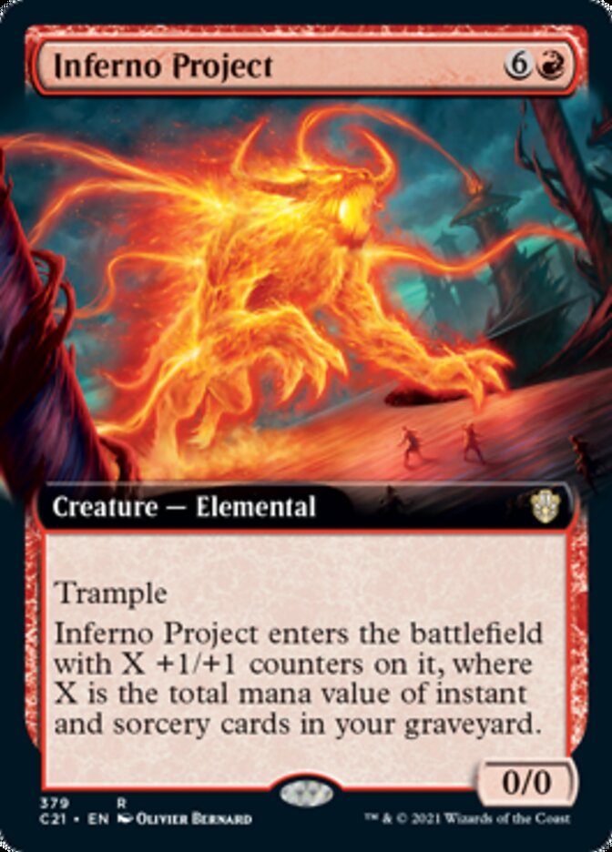 Inferno Project (Extended Art) [Commander 2021] | Tables and Towers