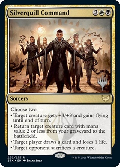 Silverquill Command (Promo Pack) [Strixhaven: School of Mages Promos] | Tables and Towers