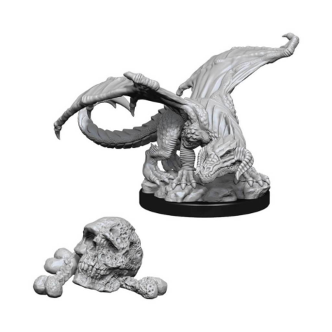 Nolzur's Marvelous Miniatures - Black Dragon Wyrmling | Tables and Towers