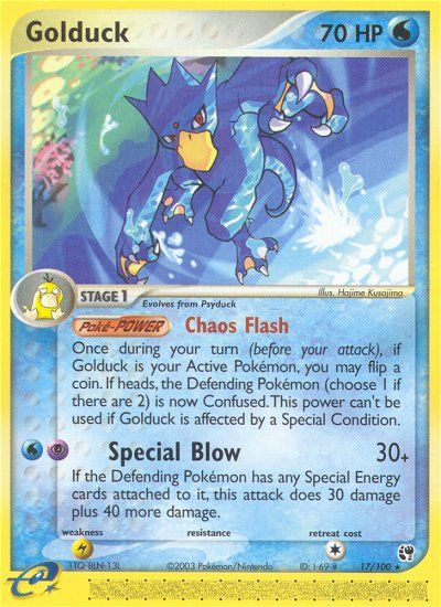 Golduck (17/100) [EX: Sandstorm] | Tables and Towers