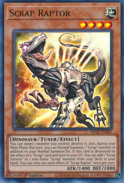 Scrap Raptor [MP22-EN067] Ultra Rare | Tables and Towers