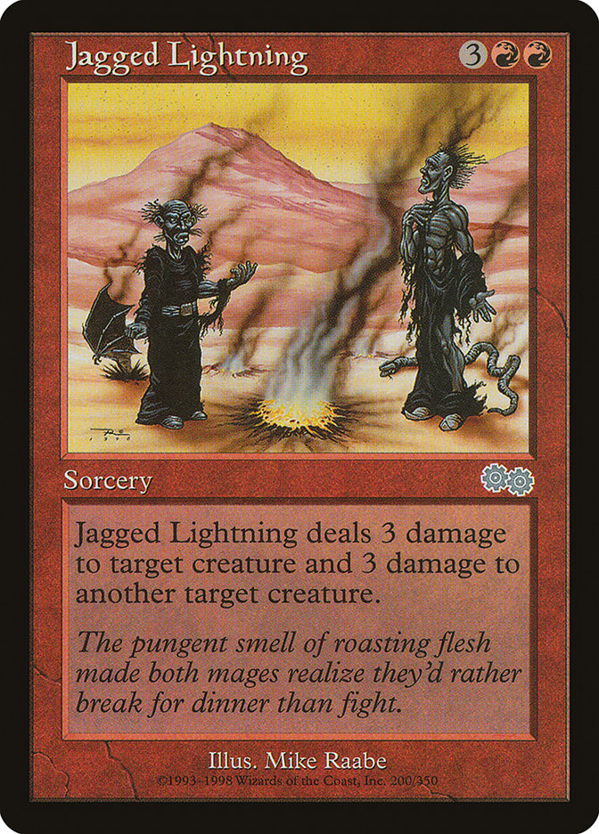 Jagged Lightning [Urza's Saga] | Tables and Towers