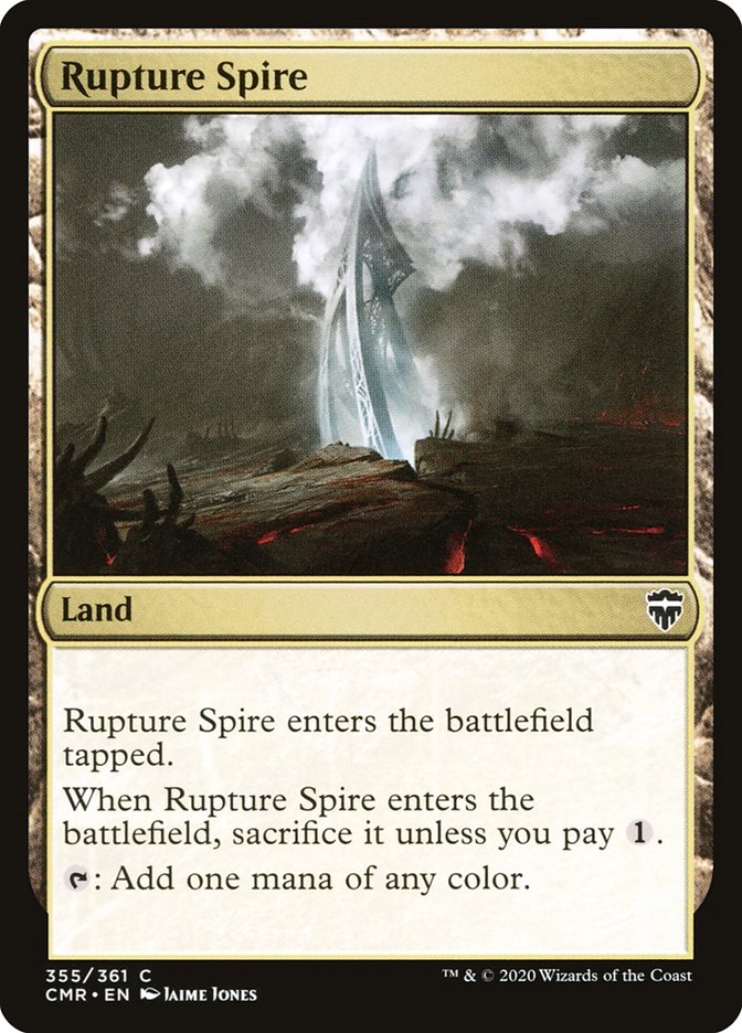 Rupture Spire (355) [Commander Legends] | Tables and Towers