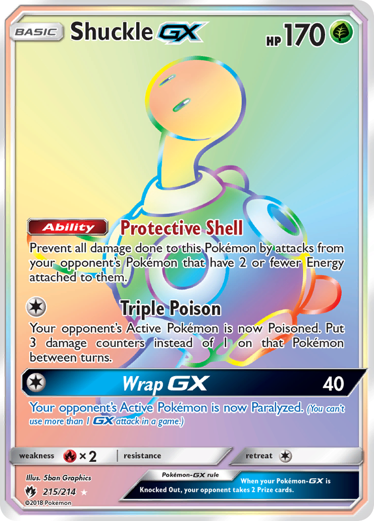 Shuckle GX (215/214) [Sun & Moon: Lost Thunder] | Tables and Towers