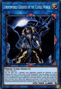 Underworld Goddess of the Closed World [BLVO-EN050] Secret Rare | Tables and Towers