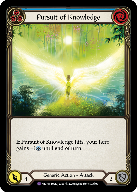 Pursuit of Knowledge [U-ARC161] (Arcane Rising Unlimited)  Unlimited Rainbow Foil | Tables and Towers