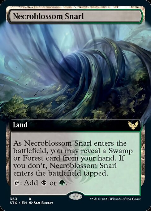 Necroblossom Snarl (Extended Art) [Strixhaven: School of Mages] | Tables and Towers