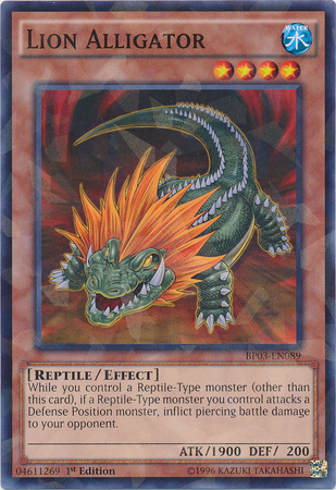 Lion Alligator [BP03-EN089] Shatterfoil Rare | Tables and Towers