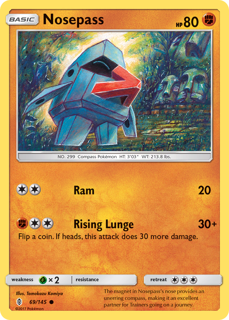 Nosepass (69/145) [Sun & Moon: Guardians Rising] | Tables and Towers