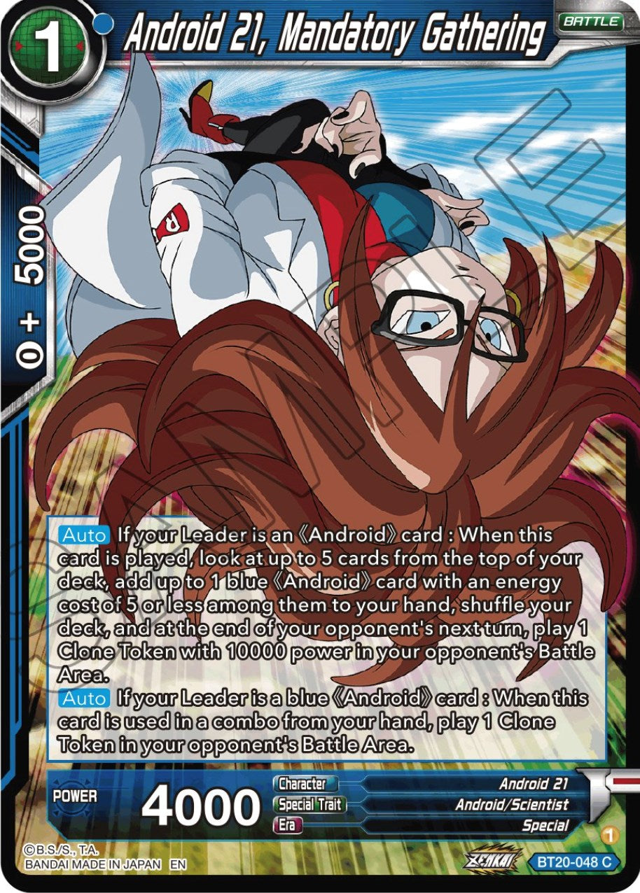 Android 21, Mandatory Gathering (BT20-048) [Power Absorbed] | Tables and Towers