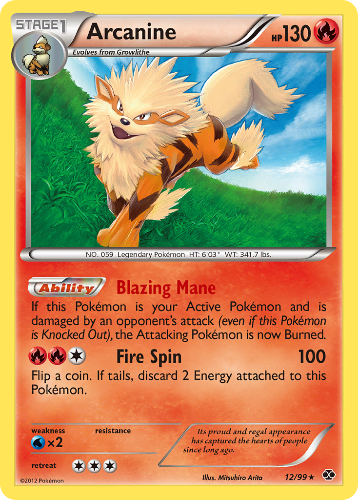 Arcanine (12/99) [Black & White: Next Destinies] | Tables and Towers