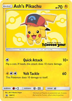 Ash's Pikachu (SM111) [Sun & Moon: Black Star Promos] | Tables and Towers