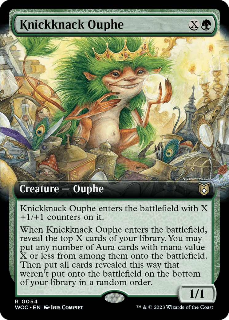 Knickknack Ouphe (Extended Art) [Wilds of Eldraine Commander] | Tables and Towers