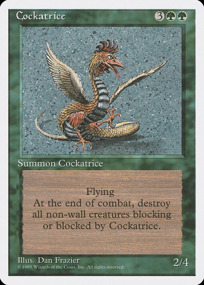 Cockatrice [Fourth Edition] | Tables and Towers