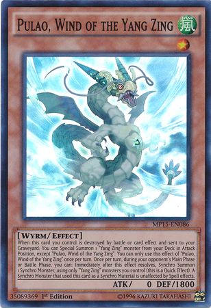 Pulao, Wind of the Yang Zing [MP15-EN086] Super Rare | Tables and Towers