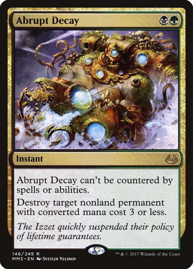 Abrupt Decay [Modern Masters 2017] | Tables and Towers