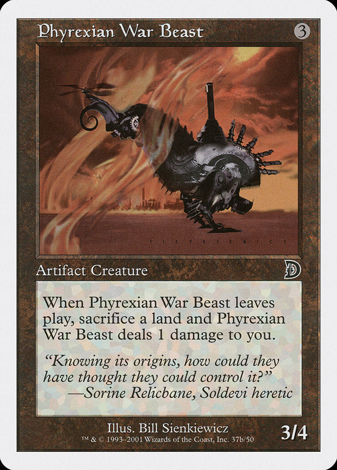 Phyrexian War Beast (Signature on Right) [Deckmasters] | Tables and Towers