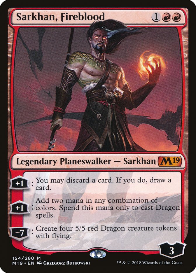 Sarkhan, Fireblood [Core Set 2019] | Tables and Towers