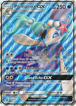 Primarina GX (SM39) (Jumbo Card) [Sun & Moon: Black Star Promos] | Tables and Towers