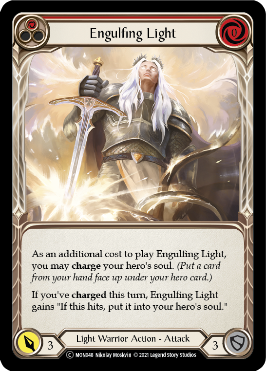 Engulfing Light (Red) [U-MON048-RF] (Monarch Unlimited)  Unlimited Rainbow Foil | Tables and Towers