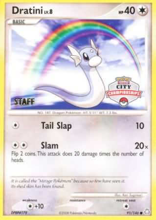 Dratini (91/146) (City Championship Promo Staff) [Diamond & Pearl: Legends Awakened] | Tables and Towers