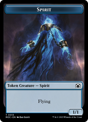 Spirit (9) // Spirit (13) Double-Sided Token [March of the Machine Commander Tokens] | Tables and Towers