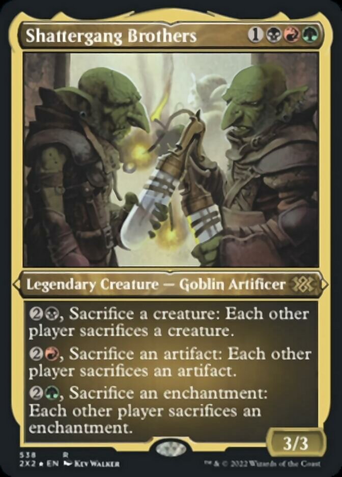 Shattergang Brothers (Foil Etched) [Double Masters 2022] | Tables and Towers