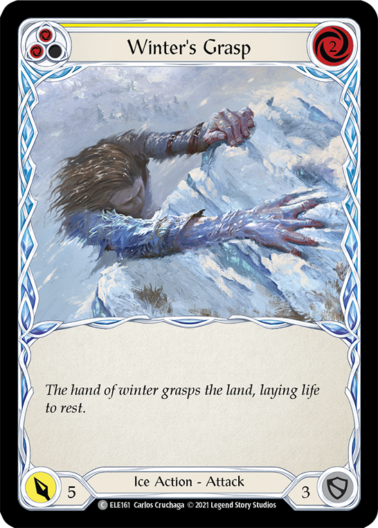 Winter's Grasp (Yellow) [ELE161] (Tales of Aria)  1st Edition Normal | Tables and Towers