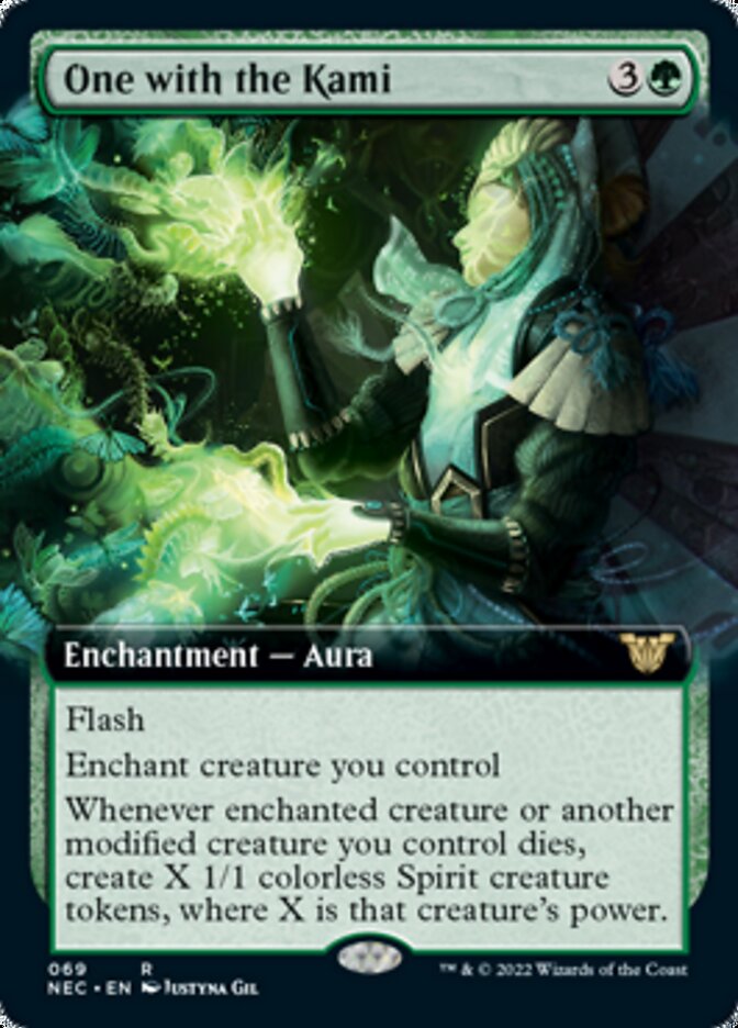 One with the Kami (Extended Art) [Kamigawa: Neon Dynasty Commander] | Tables and Towers