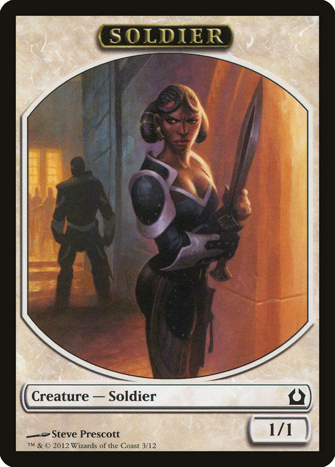 Soldier Token [Return to Ravnica Tokens] | Tables and Towers