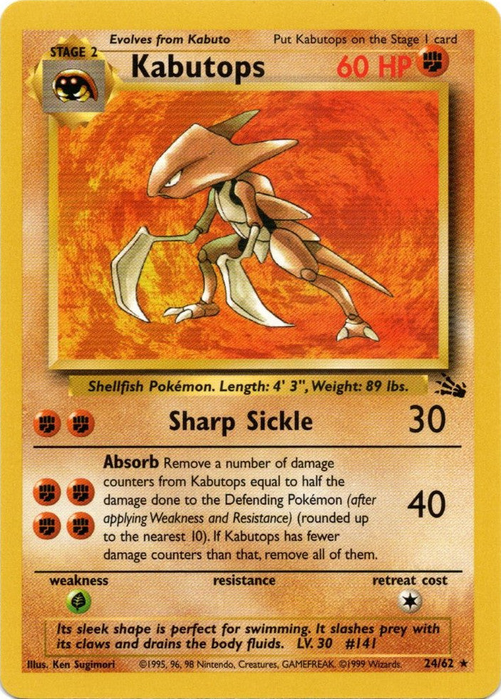 Kabutops (24/62) [Fossil Unlimited] | Tables and Towers