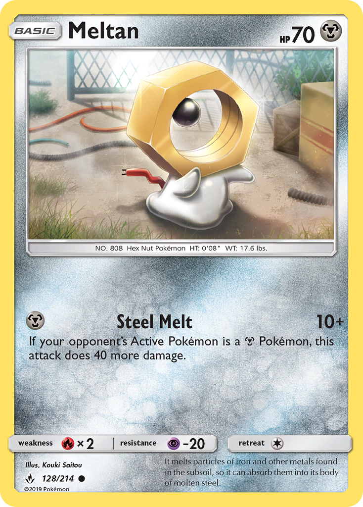 Meltan (128/214) [Sun & Moon: Unbroken Bonds] | Tables and Towers