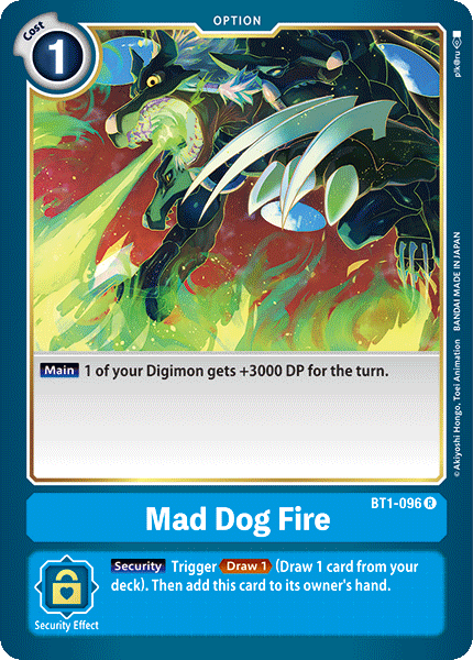 Mad Dog Fire [BT1-096] [Release Special Booster Ver.1.0] | Tables and Towers