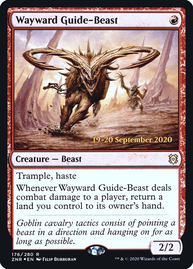 Wayward Guide-Beast [Zendikar Rising Prerelease Promos] | Tables and Towers