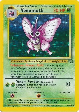 Venomoth (13/64) [Jungle Unlimited] | Tables and Towers