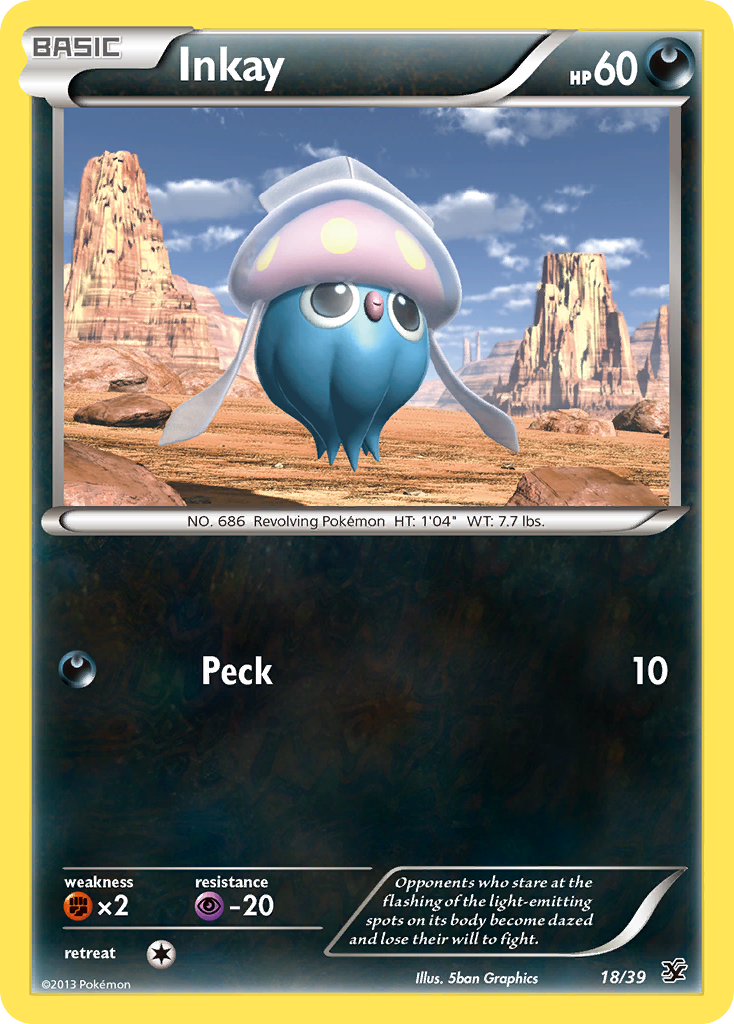 Inkay (18/39) [XY: Kalos Starter Set] | Tables and Towers