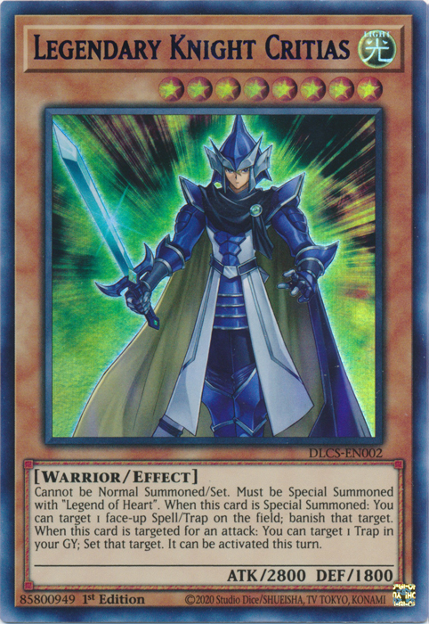 Legendary Knight Critias (Purple) [DLCS-EN002] Ultra Rare | Tables and Towers