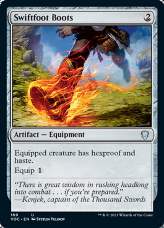 Swiftfoot Boots [Innistrad: Crimson Vow Commander] | Tables and Towers