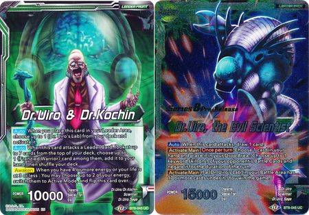 Dr.Uiro & Dr.Kochin // Dr.Uiro, the Evil Scientist (BT8-045_PR) [Malicious Machinations Prerelease Promos] | Tables and Towers