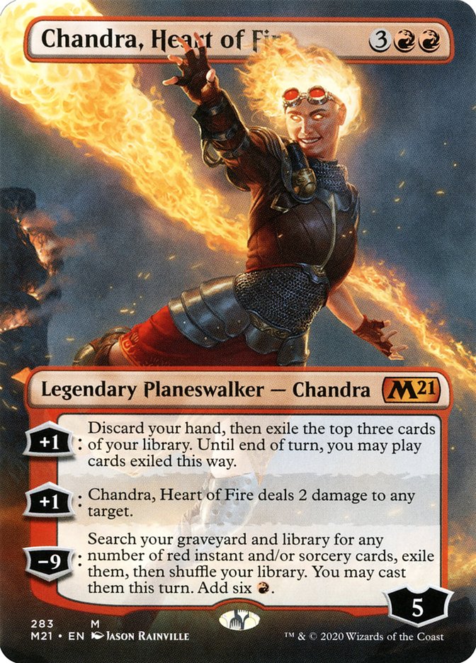 Chandra, Heart of Fire (Borderless) [Core Set 2021] | Tables and Towers