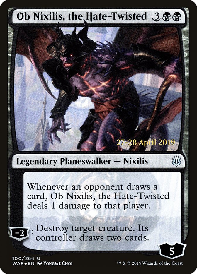 Ob Nixilis, the Hate-Twisted [War of the Spark Prerelease Promos] | Tables and Towers