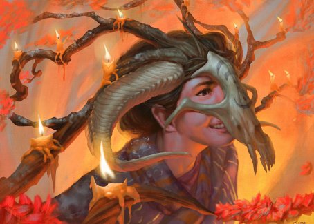 Hedgewitch's Mask Art Card [Innistrad: Midnight Hunt Art Series] | Tables and Towers