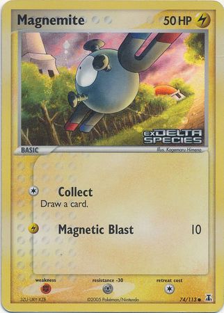 Magnemite (74/113) (Stamped) [EX: Delta Species] | Tables and Towers