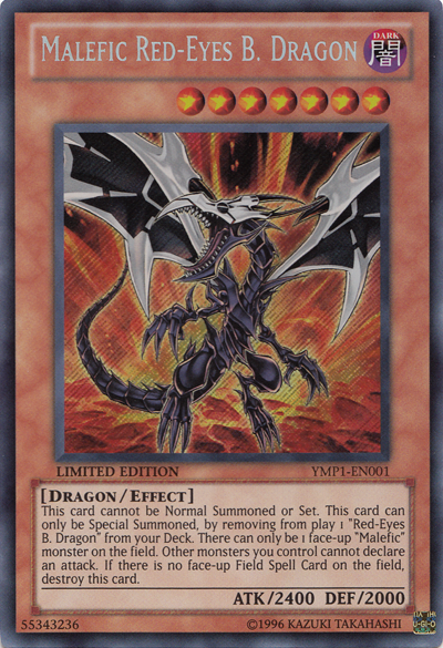 Malefic Red-Eyes B. Dragon [YMP1-EN001] Secret Rare | Tables and Towers