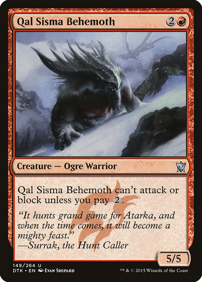 Qal Sisma Behemoth [Dragons of Tarkir] | Tables and Towers