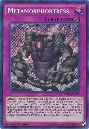 Metamorphortress [MVP1-ENS27] Secret Rare | Tables and Towers