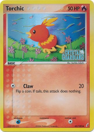 Torchic (65/100) (Stamped) [EX: Crystal Guardians] | Tables and Towers