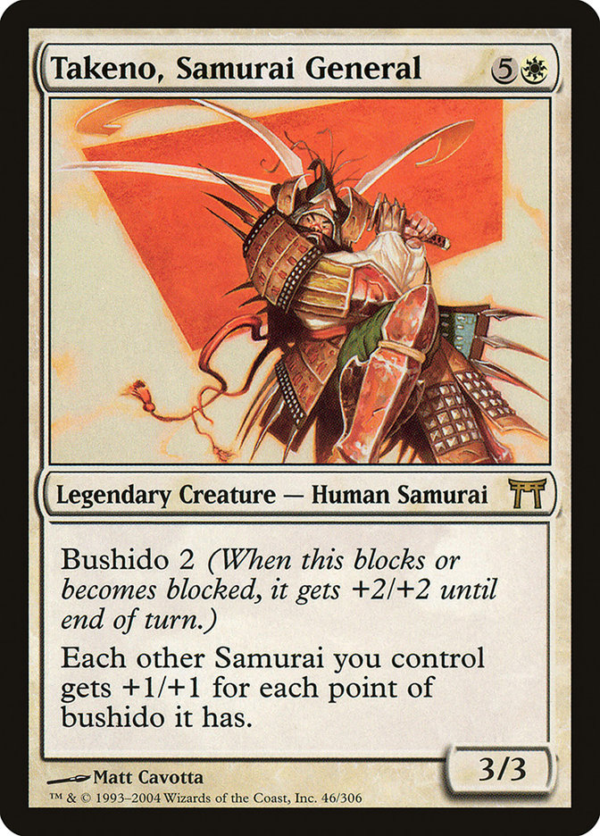 Takeno, Samurai General [Champions of Kamigawa] | Tables and Towers