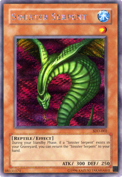 Sinister Serpent [SDD-002] Secret Rare | Tables and Towers